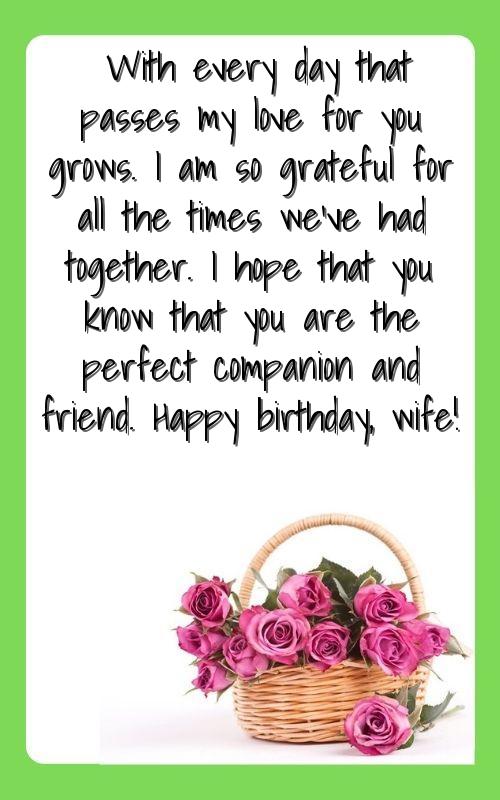best birthday wishes for lovely wife